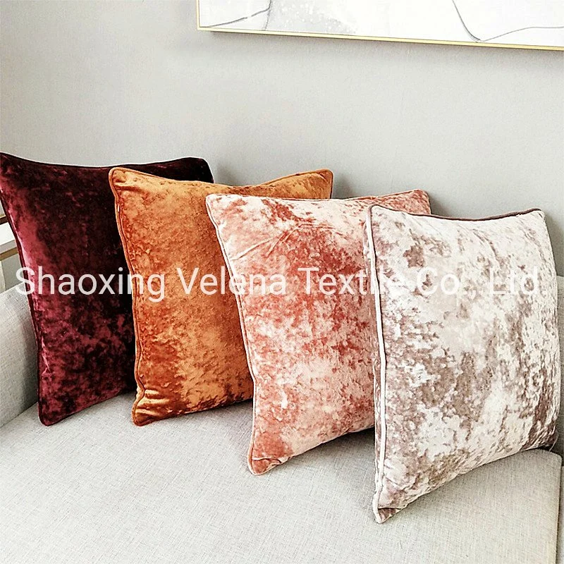 2021 Hot Sale 100% Poly Crush Velvet Textile Classic Fabric Upholstery Furniture Sofa Curtain Chair Bed Pillow