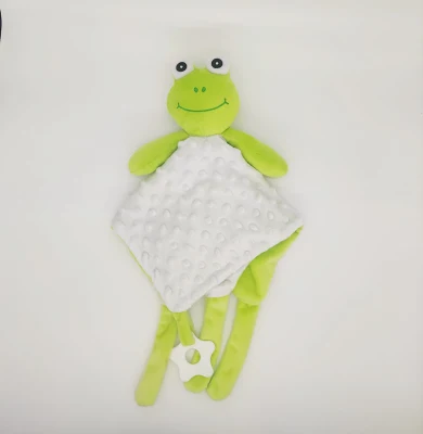 Superweiche Frosch-Babydecke, Plüschtier-Baby-Schmusedecke